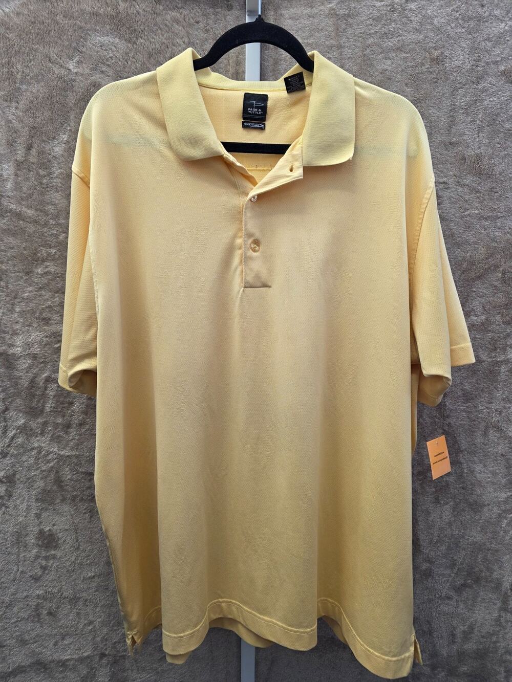 PAGE AND TUTTLE YELLOW XXL POLO 024